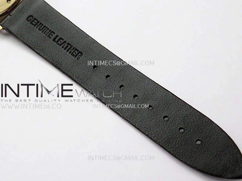 Saxonia Thin 211.026 RG SVF Best Edition Silver dial On Black Leather Strap A2892